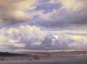 Johann Jakob Ulrich Clouds over the Sea (nn02) Spain oil painting artist